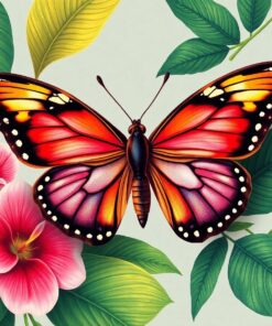 Butterfly Portrait Paint Numbers