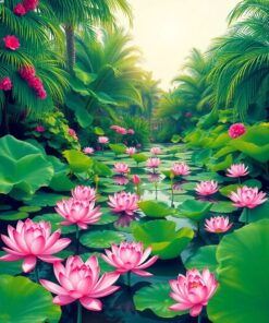 Water Garden Paint Numbers