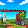 Classic Vineyard Gate Ride Paint By Numbers