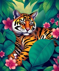 Tropical Slumber Paint Numbers