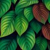 Tropical Leaves Paint Numbers