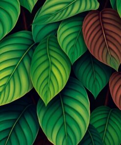 Tropical Leaves Paint Numbers