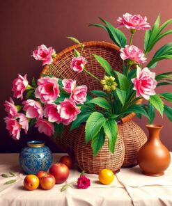 Classical Rattan Still Life Paint By Numbers