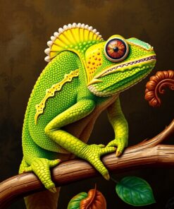 Antique Chameleon Paint Numbers
