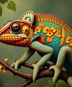 Classical Realism Antique Chameleon Paint By Numbers