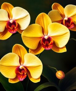 Classical Realism Brass Orchids Paint By Numbers