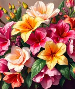 Paradise Blooms Paint Numbers