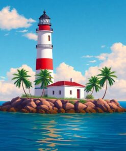 Lighthouse Realism Paint Numbers