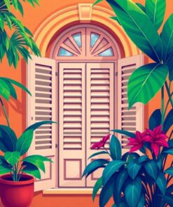 Louvered Window Paint Numbers