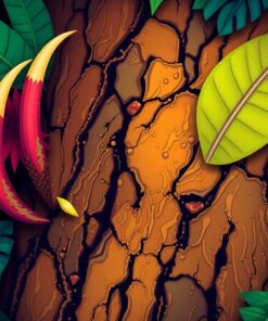 Clawed Tropical Jungle Bark Paint By Numbers