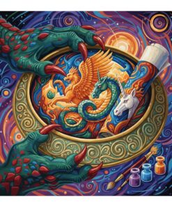 Claws Holding Antique Brass Paint By Numbers