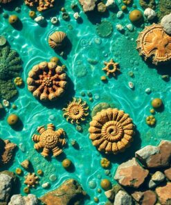 Vintage Fossils Paint Numbers