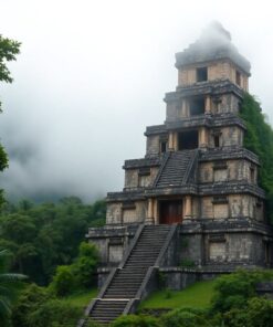 Mayan Temple Paint Numbers