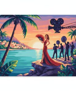 Coastal Movie Set Glamour Paint By Numbers