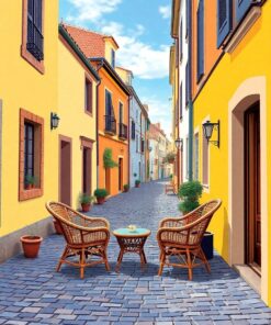 Rattan Chairs Paint Numbers