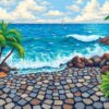 Cobblestones Meeting Tropical Waves Paint By Numbers