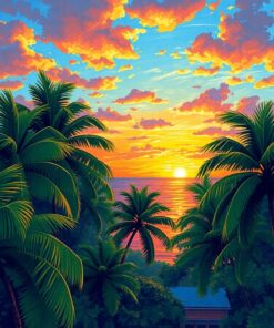 Impressionist Sunset Paint Numbers