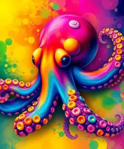 Colorful Octopus Animals Paint By Numbers
