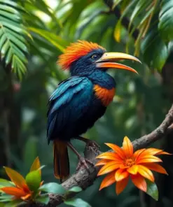 Concealed Tropical Canopy Hoatzin Paint By Numbers