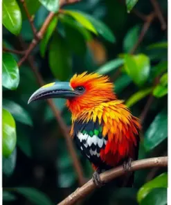 Concealed Tropical Canopy Hoatzin Paint By Numbers