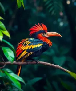 Concealed Tropical Canopy Hoatzin Paint By Numbers