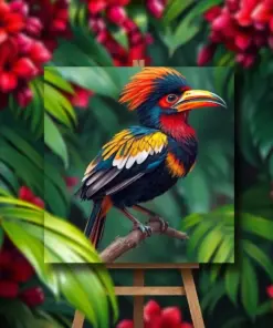 Concealed Tropical Canopy Hoatzin Paint By Numbers