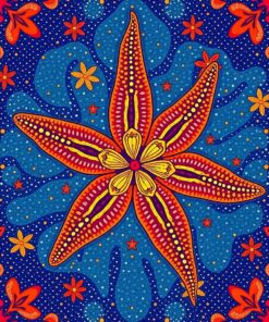 Tropical Starfish Paint Numbers