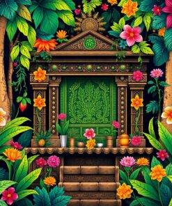 Copan Altar Jungle Bloom Paint By Numbers