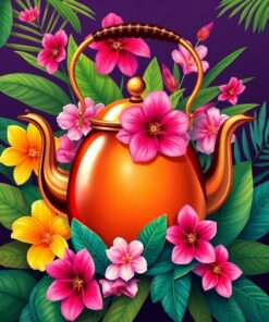 Tropical Blooms Paint Numbers