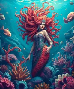 Coral Reef Siren Voyage Paint By Numbers