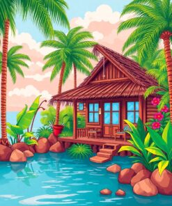 Cabin Retreat Paint Numbers