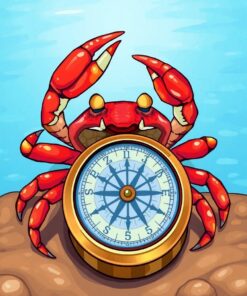 Antique Compass Paint Numbers