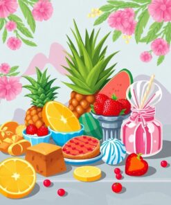 Tropical Sweets Paint Numbers