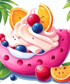 Creamy Realistic Tropical Treat Paint By Numbers