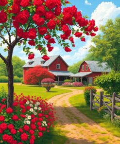 Antique Farm Paint Numbers