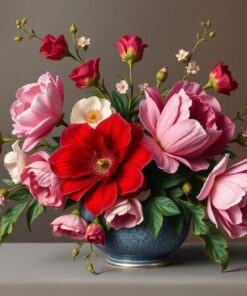 Blooms Pewter Paint Numbers