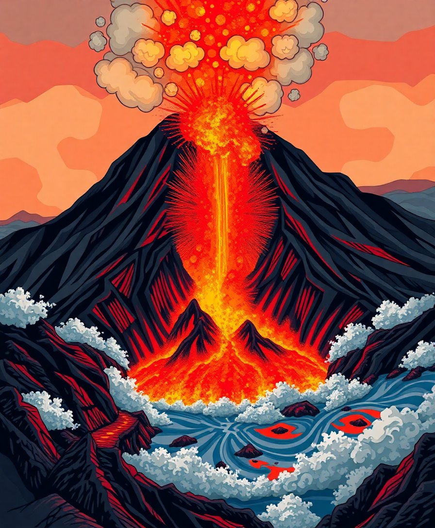 Vintage Eruption Paint Numbers Vintage Eruption Paint Numbers