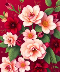 Floral Infusion Paint Numbers