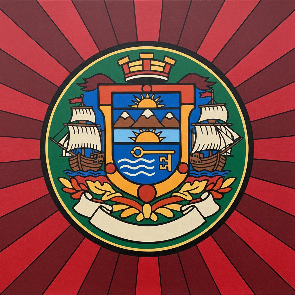 Crimson Havana Charter Seal Paint By Numbers Kit - Historical completed