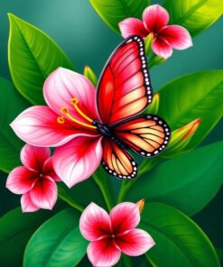 Tropical Plumeria Paint Numbers