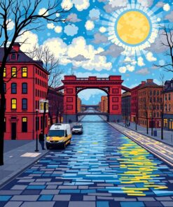 Vintage Sunset Paint Numbers