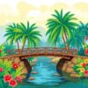 Crossing The Tropical Bridge Paint By Numbers