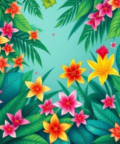 Crowned By Island Flora Paint By Numbers