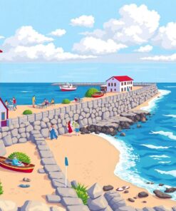 Cruiser By The Seawall Paint By Numbers