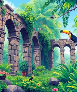 Arches Toucans Paint Numbers