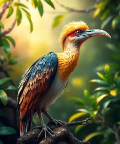 Cryptic Great Potoo Bird Paint By Numbers