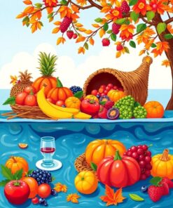 Fruit Picnic Paint Numbers