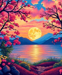 Coconut Fronds Paint Numbers