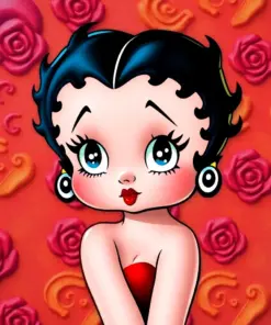 Cute Betty Boop Paint By Numbers
