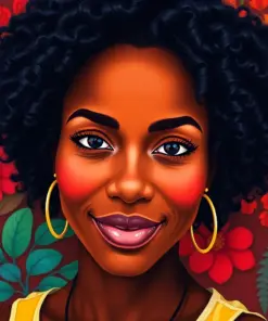Cute Black Woman Paint By Numbers